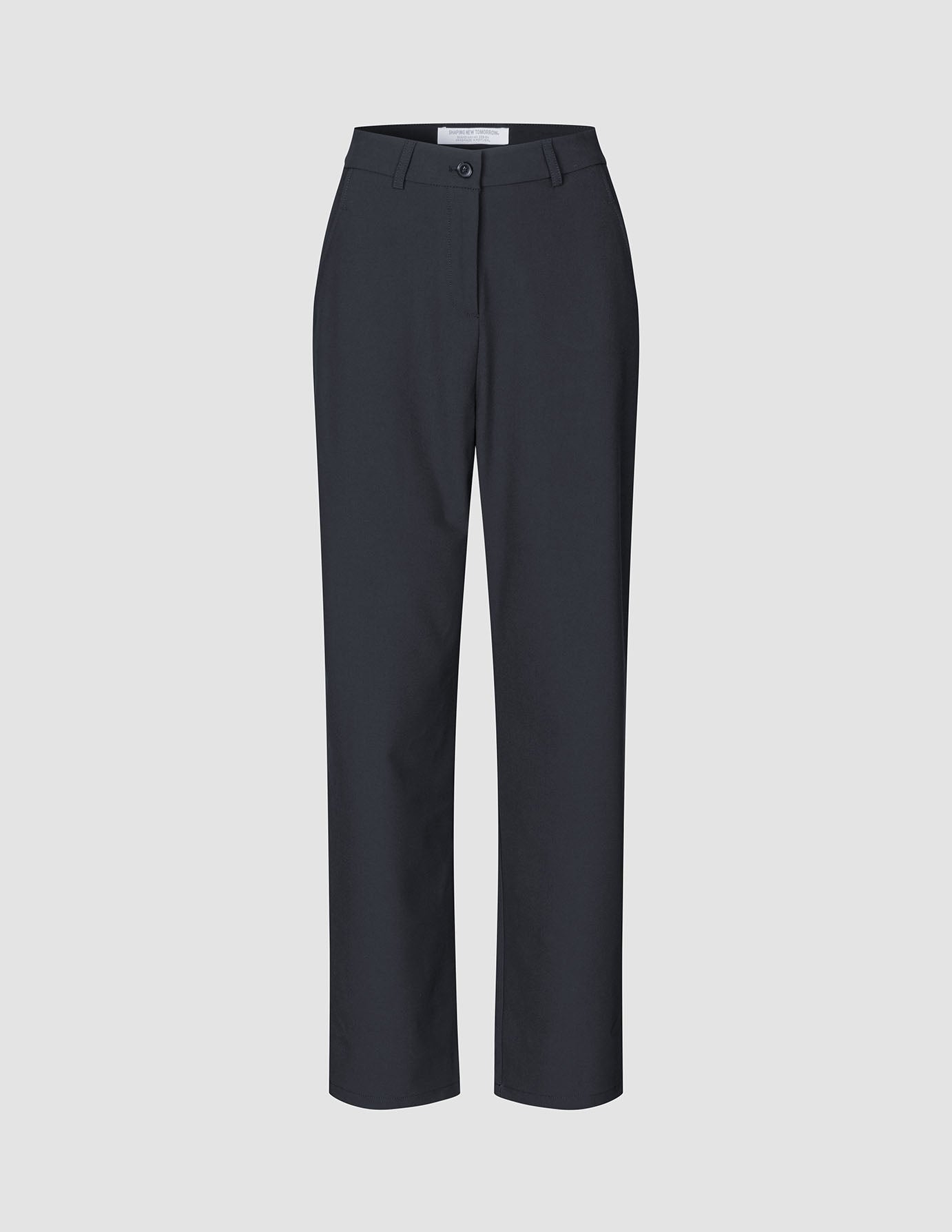 Women Ease Pants Straight Black